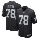 Jackson Barton Las Vegas Raiders  Game Player Jersey - Black