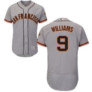 San Francisco Giants #9 Matt Williams Grey Flexbase Collection Road Stitched Jersey