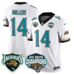 Nick Mullens #74 Jacksonville Jaguars JAX AFC South Division Champions Vapor Limited Throwback Jersey - All Stitched