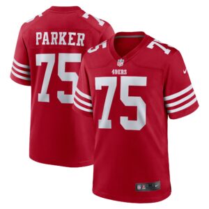 Brandon Parker San Francisco 49ers Team Game Jersey -  Scarlet