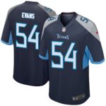 Rashaan Evans Tennessee Titans  Game Player Jersey - Navy