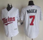 Minnesota Twins #7 Joe Mauer White New Cool Base Stitched Jersey