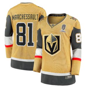 Jonathan Marchessault Vegas Golden Knights Women's 2023 Stanley Cup Champions Home Breakaway Player Jersey - Gold