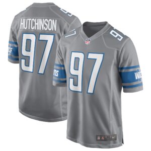 Aidan Hutchinson Detroit Lions  Game Jersey - Silver