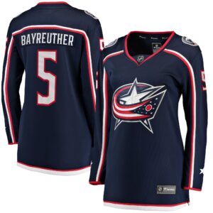 Gavin Bayreuther Columbus Blue Jackets Women's Home Breakaway Player Jersey - Navy