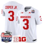 Omar Cooper Jr. #3 Ndiana Hoosiers IH 2026 Peach Bowl Vapor Limited Jersey - All Stitched