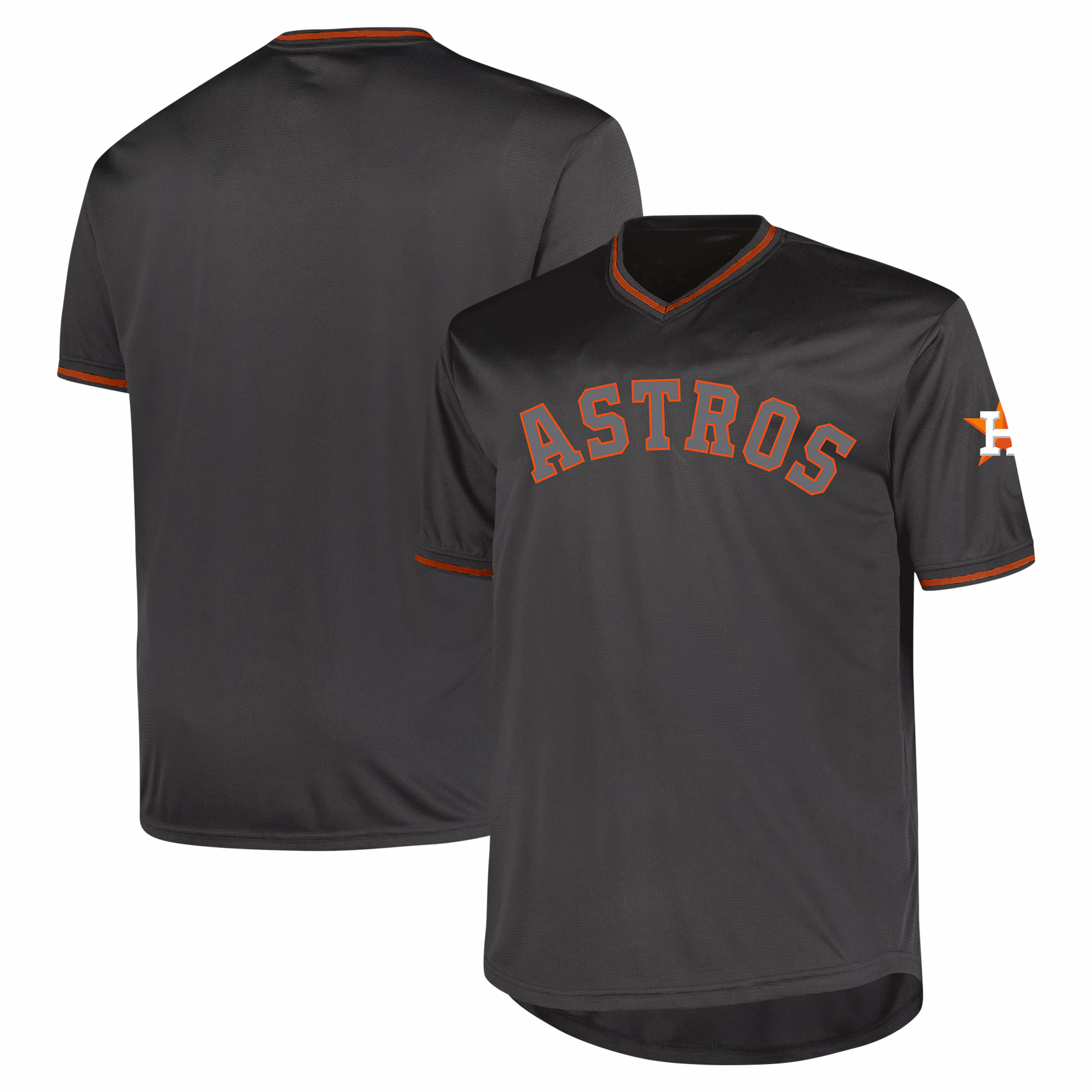 Houston Astros Profile Charcoal Big & Tall Pop Fashion Jersey
