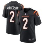 Evan McPherson Cincinnati Bengals Game Jersey - Black