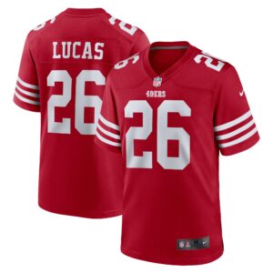 Chase Lucas San Francisco 49ers Team Game Jersey -  Scarlet