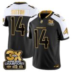 Courtland Sutton Denver Broncos-Time Champions Patch Gold Vapor Limited Jersey - All Stitched