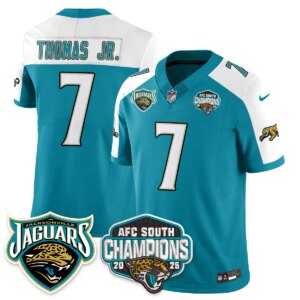 Brian Thomas Jr. #7 Jacksonville Jaguars JAX AFC South Division Champions Vapor Limited Throwback Jersey - All Stitched
