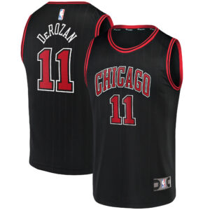 DeMar DeRozan Chicago Bulls  Youth 2021/22 Fast Break Replica Player Jersey - Statement Edition - Black