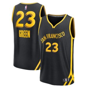 Unisex Golden State Warriors Draymond Green  Black 2023/24 Fast Break Jersey - City Edition