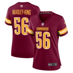Will Bradley-King Washington Commanders  Women's Game Player Jersey - Burgundy