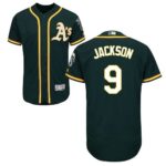 Oakland Athletics #9 Reggie Jackson Green Flexbase Collection Stitched Jersey