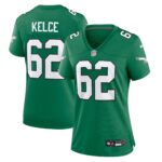 Jason Kelce Philadelphia Eagles  Women's Alternate Player Game Jersey - Kelly Green