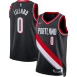 Damian Lillard Portland Trail Blazers 2021/22 Diamond Swingman Jersey - Icon Edition - Black