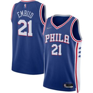 Joel Embiid Philadelphia 76ers  2021/22 Diamond Swingman Jersey - Icon Edition - Royal