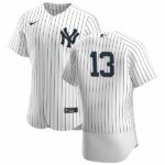 Men's New York Yankees #13 Joey Gallo  White Home Flex Base Jersey