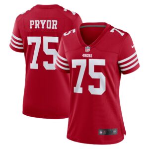 Matt Pryor San Francisco 49ers  Women's Game Jersey - Scarlet