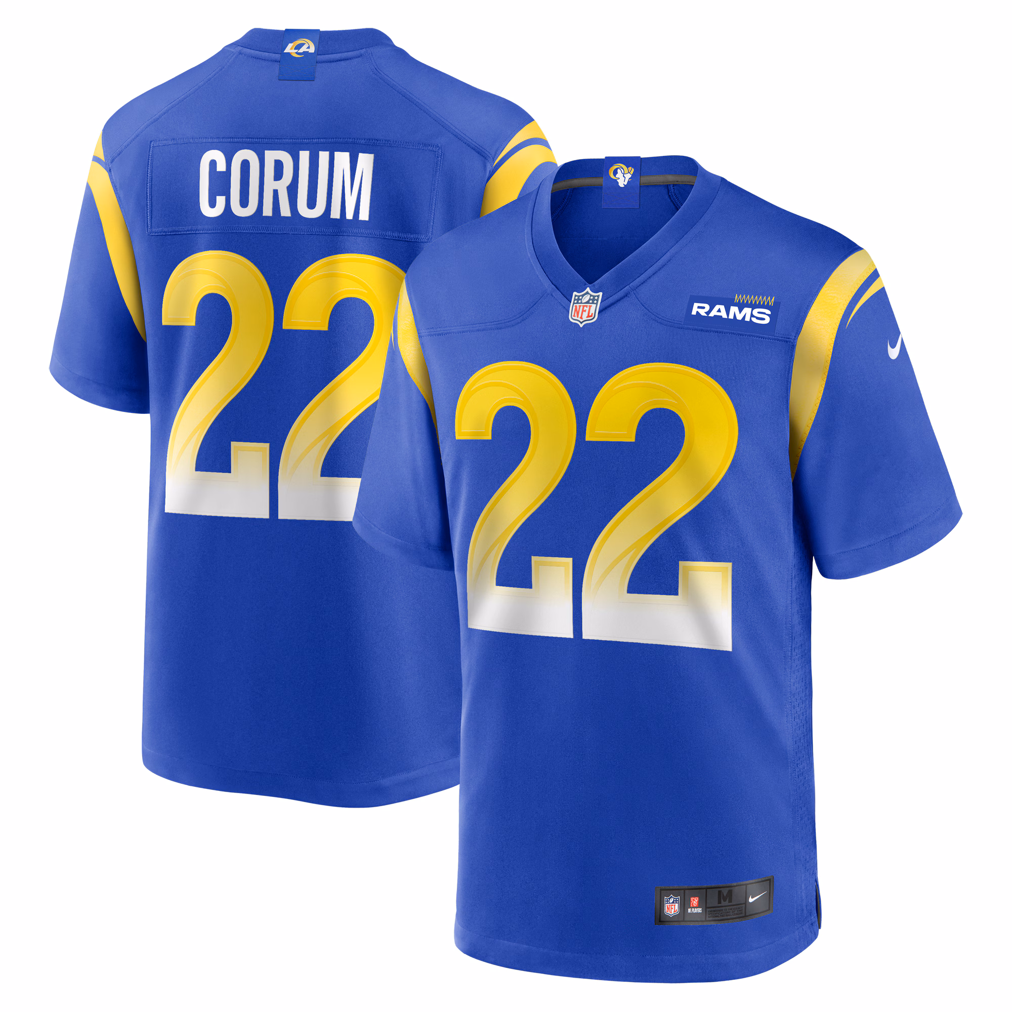 Blake Corum Los Angeles Rams 2024 Draft Game Player Jersey - Royal