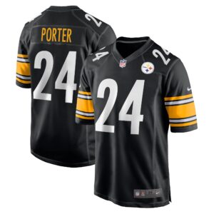 Joey Porter Jr. Pittsburgh Steelers  2023 Draft Pick Game Jersey - Black