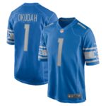 Jeff Okudah Detroit Lions  Game Jersey - Blue