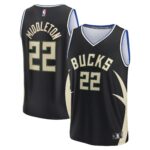 Khris Middleton Milwaukee Bucks  Youth Fast Break Player Jersey - Statement Edition - Black