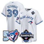 Trey Yesavage #39 Toronto Blue Jays 50th American League Champions Jersey Stitched White