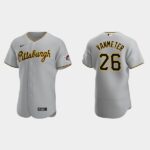 Men's Pittsburgh Pirates #26 Josh VanMeter Gray Road Flex Base Jersey
