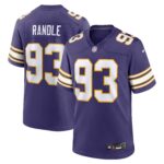 John Randle Minnesota Vikings  Classic Player Game Jersey - Purple