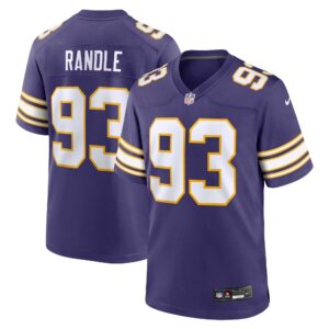 John Randle Minnesota Vikings  Classic Player Game Jersey - Purple