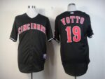 Cincinnati Reds #19 Joey Votto Black Stitched Jersey