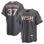 Men's Washington Nationals Stephen Strasburg  Charcoal City Connect Replica Player Jersey