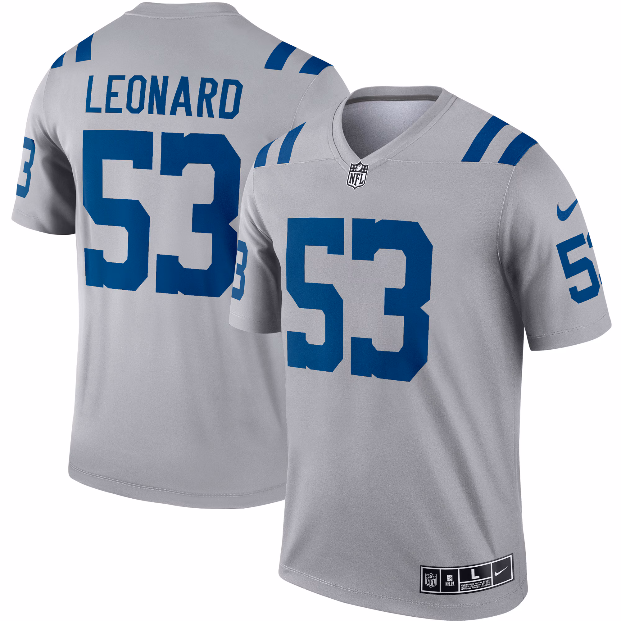 Darius Leonard Indianapolis Colts Inverted Legend Jersey - Gray