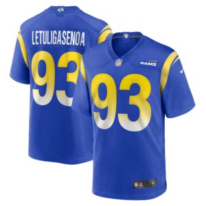 Tuli Letuligasenoa Los Angeles Rams Game Jersey -  Royal