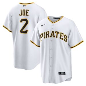 Men's Pittsburgh Pirates Connor Joe  White Home Replica Jersey