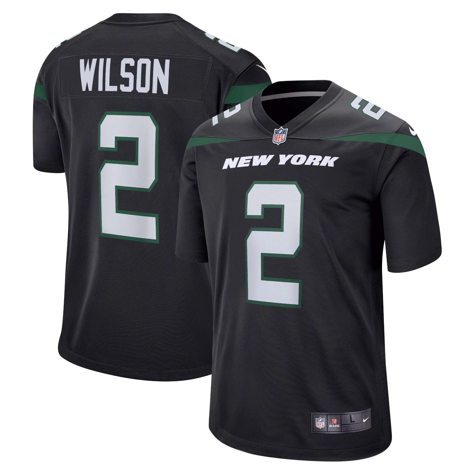Zach Wilson New York Jets Alternate Game Jersey - Black