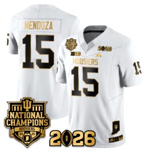 Fernando Mendoza #15 Indiana Hoosiers Vapor Limited Football Jersey - 2025 National Champions - All Stitched