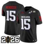 Fernando Mendoza #15 Ndiana Hoosiers IND 2026 CFP Final Patch Vapor Limited Jersey V2 - All Stitched