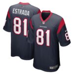 Drew Estrada Houston Texans  Game Player Jersey - Navy