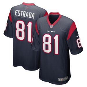 Drew Estrada Houston Texans  Game Player Jersey - Navy