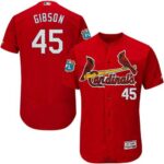 St. Louis Cardinals #45 Bob Gibson Red Flexbase Collection Stitched Jersey