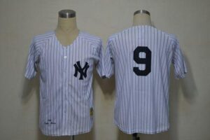 Mitchell And Ness 1961 New York Yankees #9 Roger Maris White Throwback Stitched Jersey