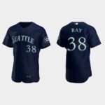 Men's Seattle Mariners #38 Robbie Ray 2022 Draft Jersey Navy Alternate