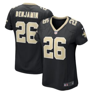 Eno Benjamin New Orleans Saints Women's Team Game Jersey -  Black