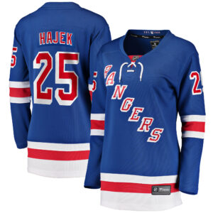 Libor Hajek New York Rangers Women's 2017/18 Home Breakaway Jersey - Blue