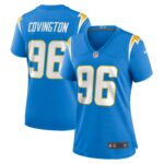 Christian Covington Los Angeles Chargers Women's Team Game Jersey -  Powder Blue