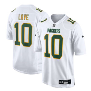Green Bay Packers #10 Jordan Love White Fashion Game Jersey