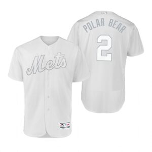 Men's New York Mets Pete Alonso Polar Bear White 2019 Players Weekend Jersey
